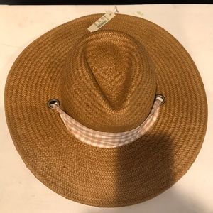 Madewell gingham hat NWT M/L